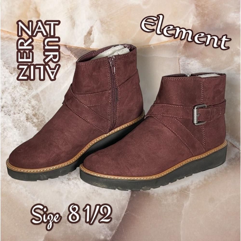 NATURALIZER Women’s Element Ankle Boots Reddish Brown Size 8.5